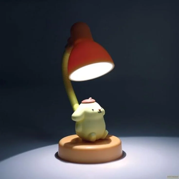 BlueSkyStudios Sanrio Pompompurin Mini Lampe USB, LED Tischlampe mit charmantem Design, 11 cm hoch – Bild 2