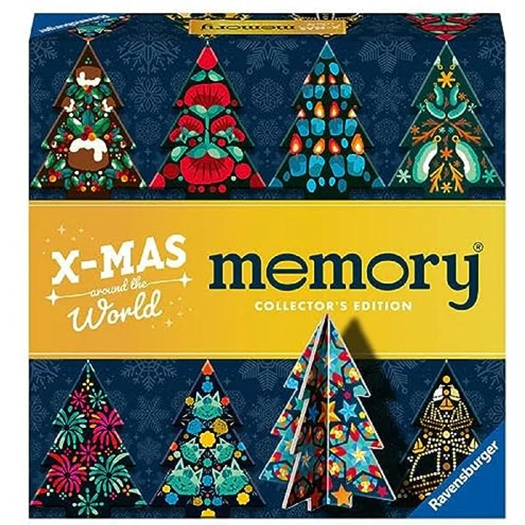Ravensburger 22350 Collector's memory® Weihnachten - Das weltbekannte Gedächtnisspiel mit Weihnachtsbäumen zum Aufstellen