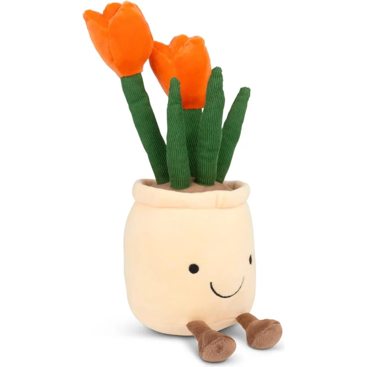 Tobar Kawaii Tulpen Animigos Funky Friends Kuscheltier, flauschig und vielseitig, perfektes Geschenk für Tulpenliebhaber