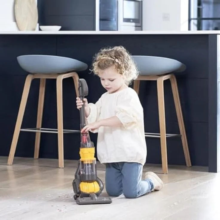 Casdon Dyson Ball Spielzeug Staubsauger, realistisches Kinderspielzeug mit funktionierender Saugkraft und abnehmbarer Schmutzschublade, geeignet ab 3 Jahren – Bild 2