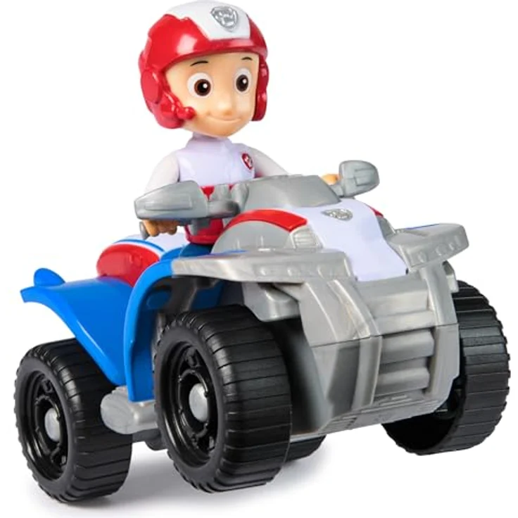 Spin Master PAW Patrol Ryder Spielzeug-Auto, 13 cm Rettungs-Quad aus recyceltem Kunststoff, inklusive Ryder-Figur – Bild 6