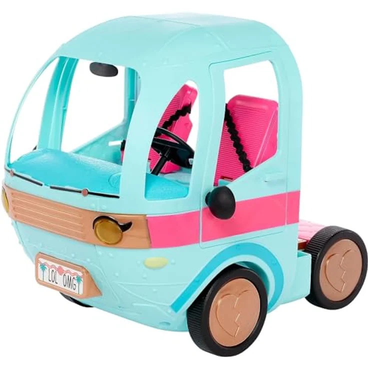 L.O.L. Surprise! OMG Glam N' Go Camper Spielset mit über 50 Überraschungen und 360° Spielmöglichkeiten, Pool, Rutsche, Etagenbetten, Waschbecken, Grill, DJ-Pult und mehr - für Kinder ab 4 Jahren – Bild 5
