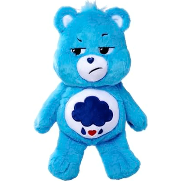 Simba 6305878004 - Glücksbärchi, Brummbärchi, 35cm, Care Bears Plüschfigur, blau - Robuste Konstruktion, Flexible Gestaltung – Bild 2