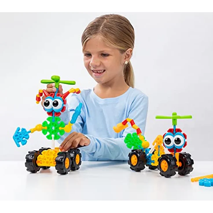 Basic Fun Kid K'NEX | Zoomin' Buddies 20 Modell | Kinder-Bastelset mit 48 Teilen | Lernspielzeug für Kinder, lustiges und farbenfrohes Bauspielzeug für Jungen und Mädchen, Konstruktionsspielzeug ab 3 Jahren | – Bild 3