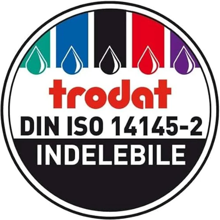 TRODAT Stempel Stempelfarbe 517011021 28ml rot Handstempelkissen rot 28ml, Konturenschärfe und Dokumentenechtheit – Bild 8