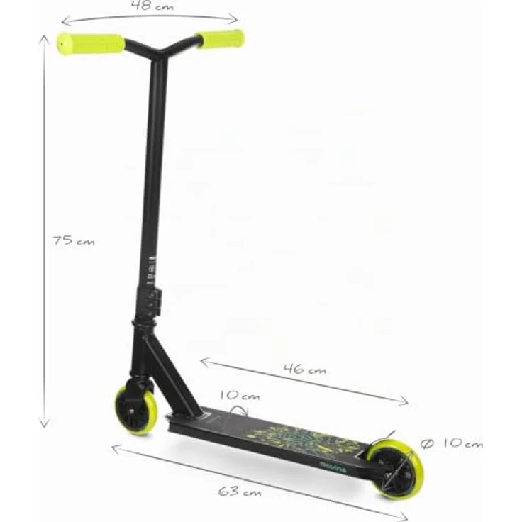 Movino Tyro Stuntscooter, professioneller Trick-Scooter für Kinder, Aluminiumdeck, 100 mm Räder, 50 kg Tragkraft, für 5-9 Jahre – Bild 8
