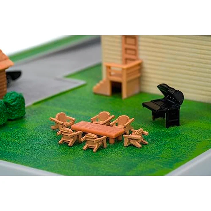 Jada Toys Fast & Furious Dom Toretto Haus - Nano Diorama (14x20x20cm) inkl. 2 Die Cast Autos (Dodge Charger und Toyota Supra), Garage und Außenflächen, Fast and Furious Fanartikel ab 8 Jahre – Bild 5