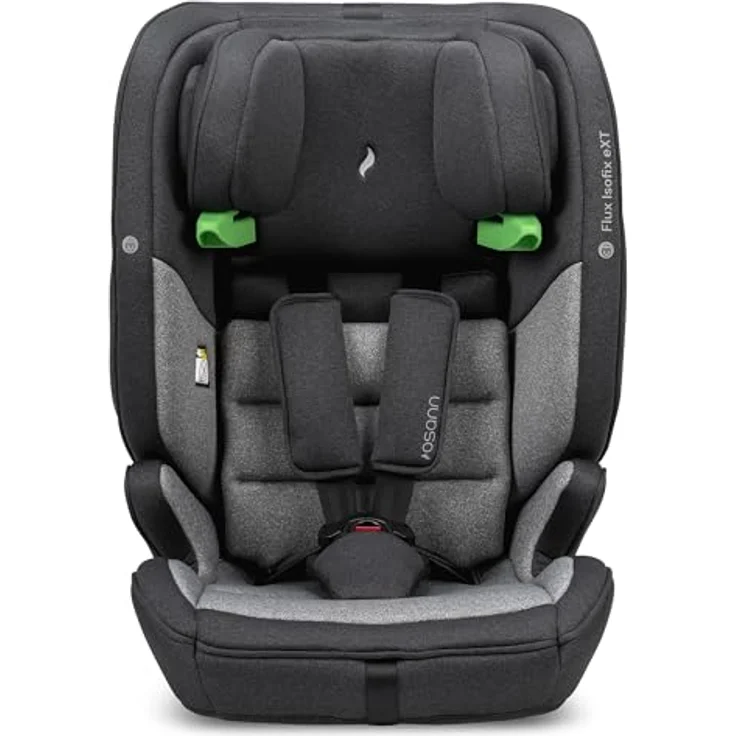 Osann Flux Isofix ExT, Kindersitz ECE R129/i-Size mit 5-Punkt-Gurtsystem, 14-fach höhenverstellbarer Kopfstütze und Seitenaufprallschutz – Bild 4