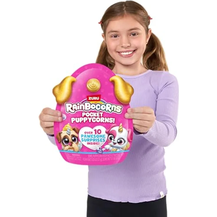 Rainbocorns Pocket Puppycorns 3er-Pack, Überraschungs-Spielzeug mit 10 Überraschungen, Miniatur-Welpen mit Wackelkopf, Hündchen-Figuren für Mädchen – Bild 5
