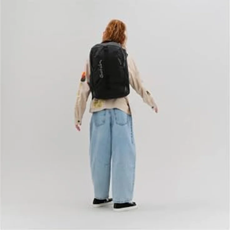 Satch con:next Schulrucksack, ergonomisch, wasserdicht, leicht, mit Laptopfach und Heftebox, Urban Black - Schwarz – Bild 5