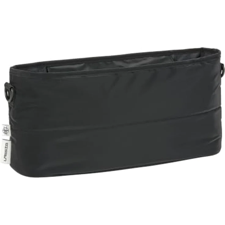 LÄSSIG Kinderwagen Buggy Organizer mit Befestigung, Black, großer Stauraum, Reißverschluss, praktische Befestigungshaken – Bild 1