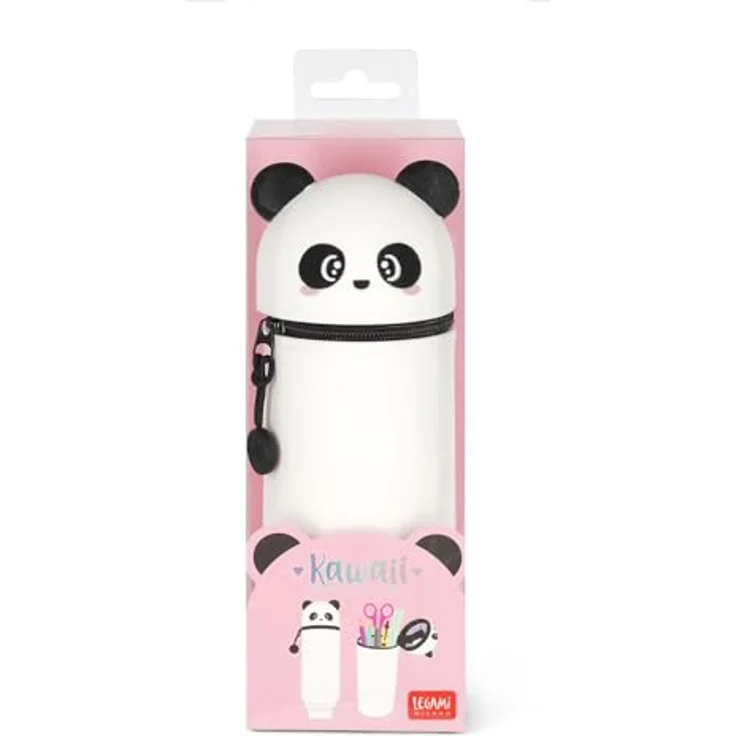 Legami Federmäppchen LEGAMI 2-IN-1, Motiv PANDA KAWAII, Silikon, REISSVERSCHLUSS, blau – Bild 6
