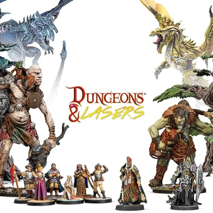 Archon Studio Dungeons & Lasers - Scales & Ales Tavern, Modularer Spieltisch mit 256 Stiften und 144 Clips, rustikales Design mit Keller und Balkonen – Bild 9
