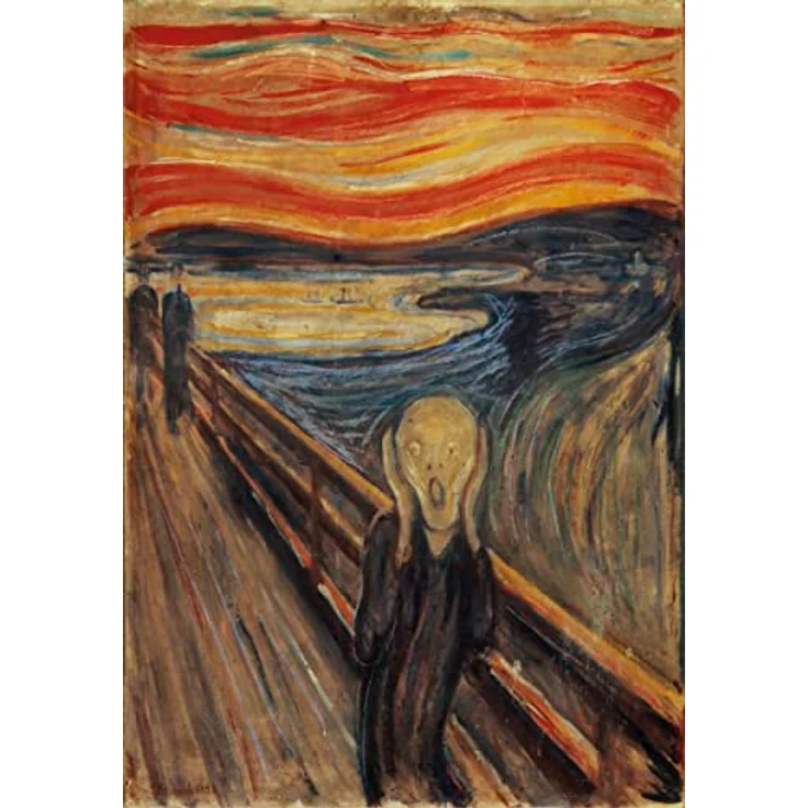 Clementoni Italia Museum Collection - The Scream, 1000 Teile Puzzle für Erwachsene, beeindruckende Kunstwerke, inkl. Poster, Made in Italy, mehrfarbig – Bild 2