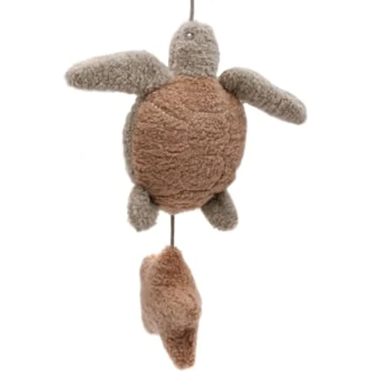 Jollein Baby-Mobile Deepsea, mit niedlichen Meeresbewohnern und verschiedenen Stoffen, Farben: Biscuit, Olive Green und Oatmeal - Preisvergleich – Bild 2