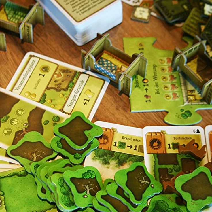 Lookout Agricola Farmers of the Moor Revised Edition, Erweiterung für Strategie-Brettspiel mit neuen Pferden und 150 Karten, für 1-4 Spieler, ab 12 Jahren, 90 Minuten Spielzeit – Bild 5