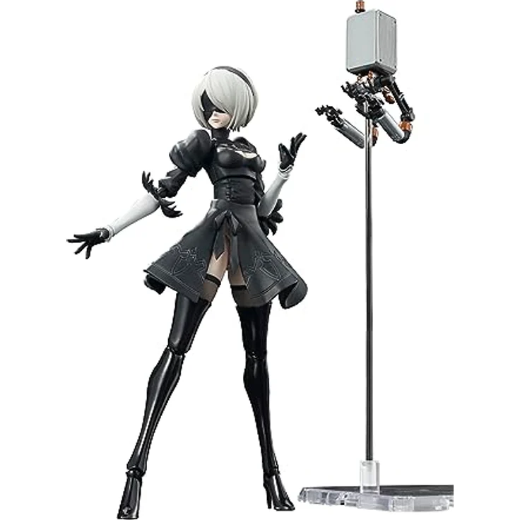 Bandai Tamashii Nations NieR: Automata S.H. Figuarts Actionfigur 2B, 15 cm mit Zubehör und Austauschteilen – Bild 1