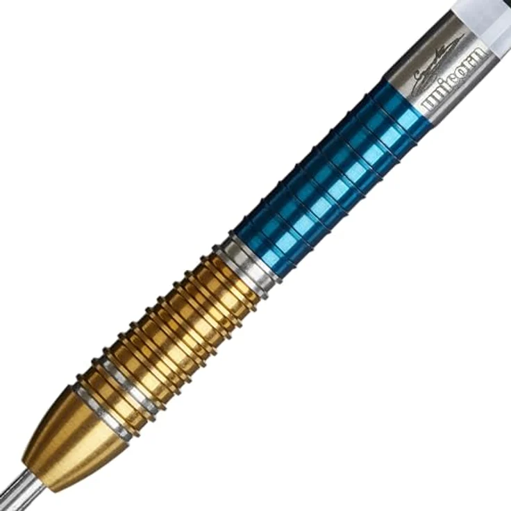 Unicorn Dartpfeile Set Duo Phase 6 | Gary 'The Flying Scotsman' Anderson | 90% Tungsten Barrels, blau & goldene Titanbeschichtungen | Ultrafly Flights | Steel Tip Volute – Bild 2