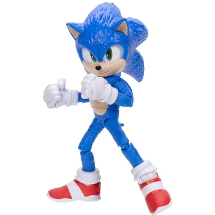 Sonic The Hedgehog 3 5" Sonic Figur mit 22 Gelenkpunkten, mehrfarbig – Bild 4
