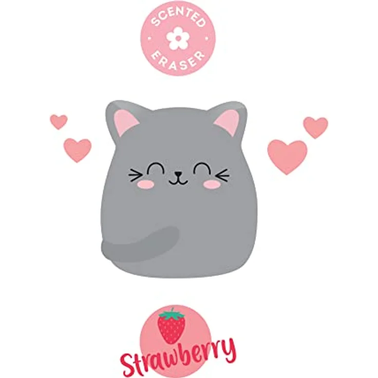 Legami - Duftgummi, Erdbeeraroma, weich, 4,5 x 4 cm – Bild 2