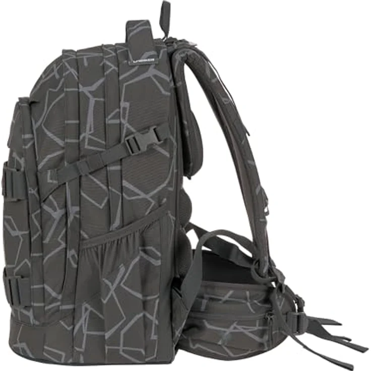 LÄSSIG BOLD Origin Schulrucksack, ergonomisch, 30 l Volumen, reflektierend, grau – Bild 2