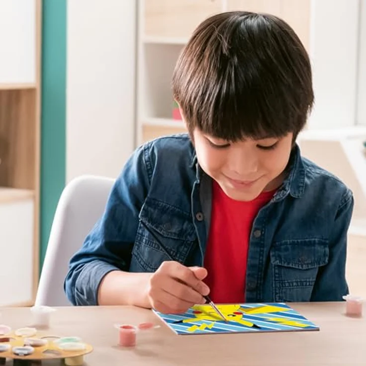 Ravensburger Malen nach Zahlen CreArt, Freches Pikachu, Made in Europe, mit farbigen Motivlinien – Bild 3