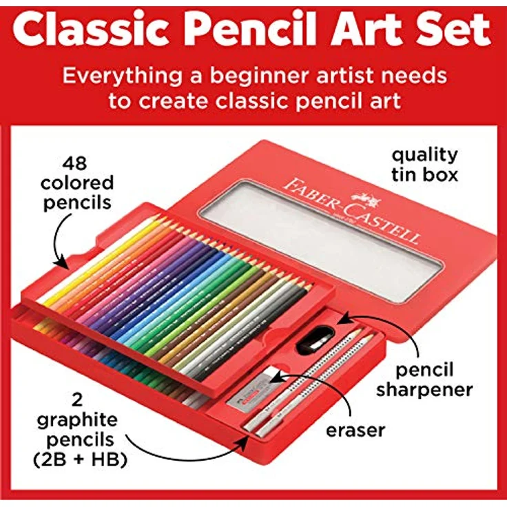 Faber-Castell 115886 - Buntstifte Hexagonal, 36er Metalletui - Preisvergleich – Bild 4