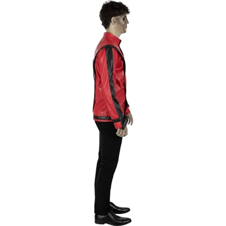 Funidelia Offizielle Michael Jackson Thriller Jacke für Herren, Größe L - XL, rot, Kostümzubehör für Partys, Karneval und Halloween – Bild 3