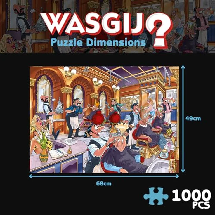Wasgij Mystery 27 - Flamme In Der Pfanne!, 1000 Teile Puzzle für Erwachsene, umweltfreundlicher Karton – Bild 3