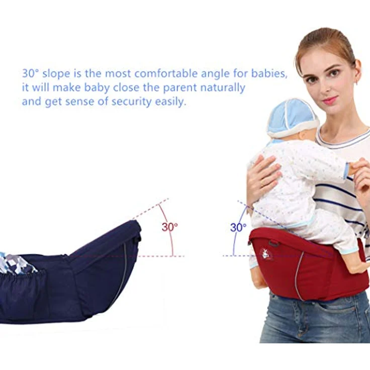 Ergonomische Hipseat Babytrage, Sitzhocker Sitz für das Tragen von Baby Kleinkinder, geringes Gewicht und Arbeitsersparnis – Bild 2