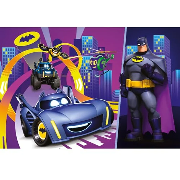 Trefl Batwheels Puzzle, 60 Teile mit Batman und Fahrzeugen, bunt, für Kinder ab 4 Jahren – Bild 2