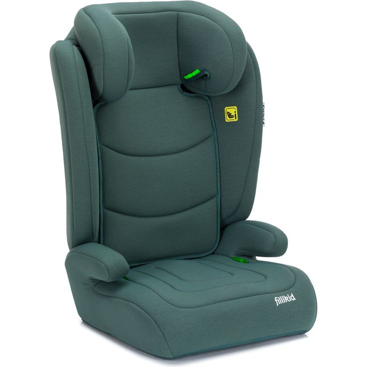 Fillikid Kindersitz Lea i-Size R129, Sicherheitsautositz mit Gurtbefestigung für Kinder 100-150 cm, nur 4 kg, Grün