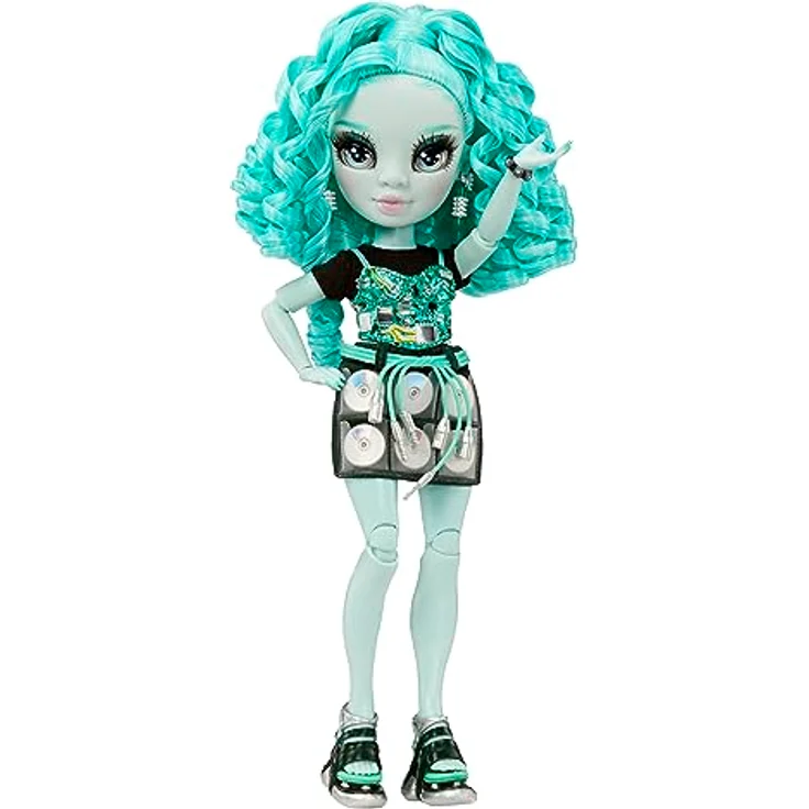 Rainbow High Shadow High Serie 3 - Berrie Skies - Grüne Modepuppe - Modisches Outfit und mehr als 10 Bunte Spielaccessoires - Ideal für Kinder von 4-12 Jahren und Sammler – Bild 2