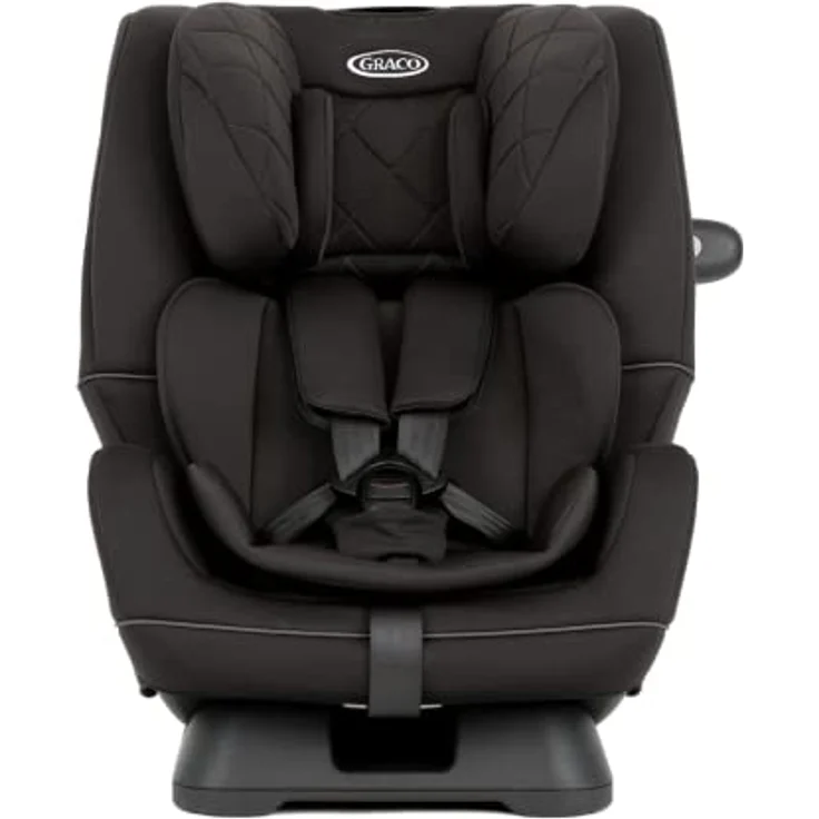 Graco Reboarder-Kindersitz SlimFit R129 inkl. Sitzverkleinerer - Midnight, Kindersitz ab Geburt bis 12 Jahre, rückwärtsgerichtet bis 105 cm, vorwärtsgerichtet ab 100 cm – Bild 3