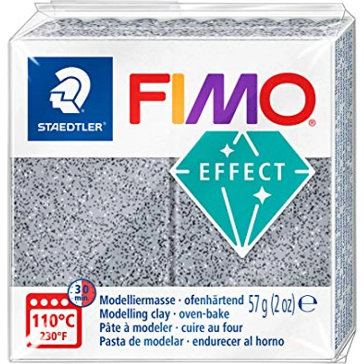 FIMO Effect Modelliermasse Steinfarben, 57 g - Lufttrocknend in 30 Minuten, von FIMO – Bild 2