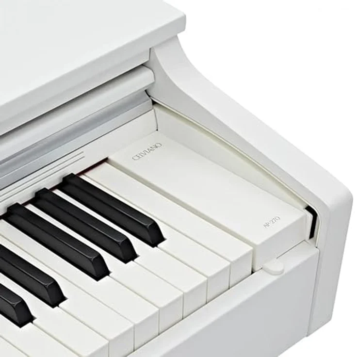 Casio Celviano AP-270WE, Digitalpiano mit 88 gewichteten Tasten, Weiß, inklusive Konzertflügel-Klängen und skalierter Hammermechanik – Bild 5