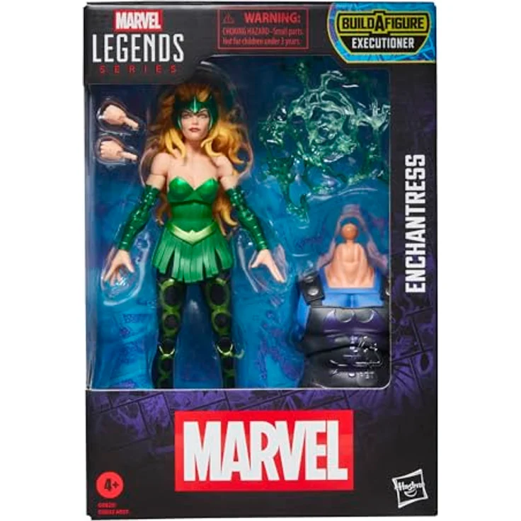 Marvel Press Marvel Legends Series Enchantress Action-Figur, 15 cm groß mit 3 Accessoires und Build-A-Figure Element – Bild 1