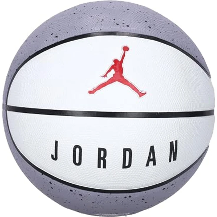 Jordan Nike 9018/10 Playground 2.0 Basketball - Cement Grey/White/Black, Grip on Asphalt and Hardwood, Concave Grooves, Superior Ball Control – Bild 1