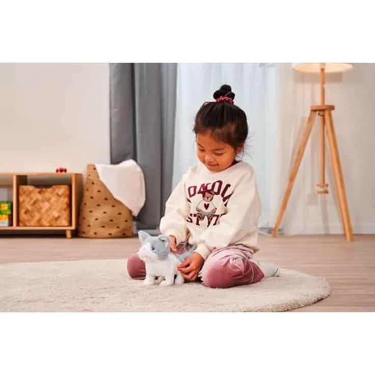 SIMBA TOYs PetZoo Kitty, Funktionsplüsch von ca. 19 cm, nicht für Kinder unter 3 Jahren geeignet – Bild 2