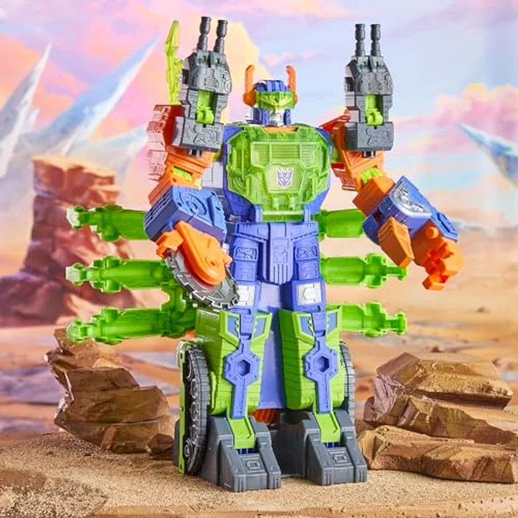 Transformers CYBERWORLD Scorponok Strike, 35 cm große Roboter-Figur verwandelt sich in 50 cm großes Skorpion-Spielset mit Lichtern, Geräuschen und interaktiven Kampf-Funktionen – Bild 5