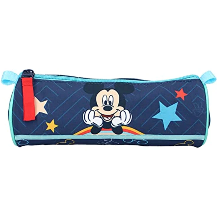 Disney Mickey Mouse Federmäppchen, praktisches Etui für Stifte und Bleistifte, 21 cm x 7 cm x 7 cm, ikonisches Design für Schulalltag – Bild 2