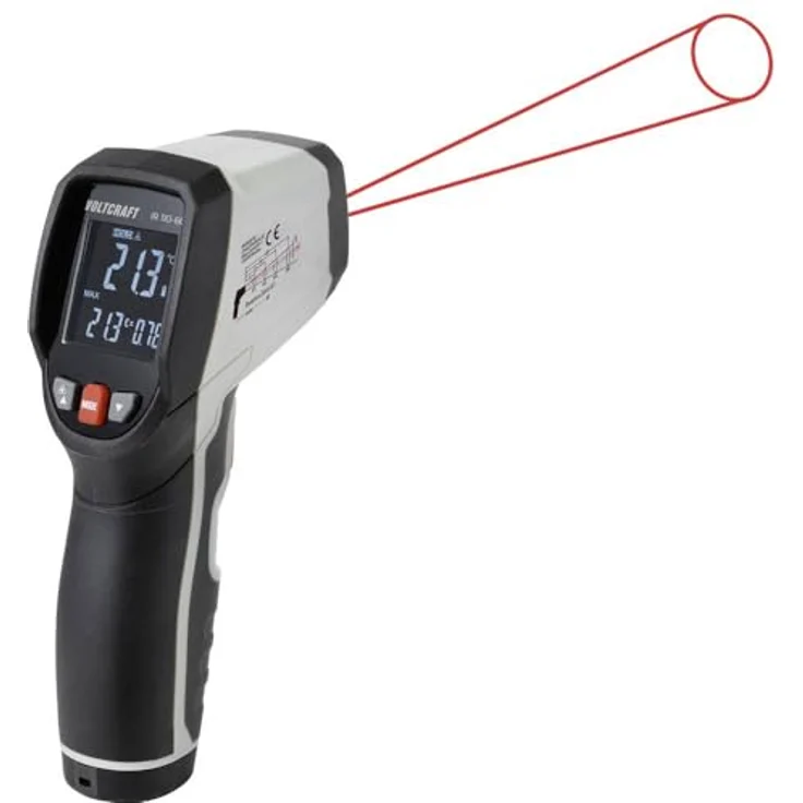 VOLTCRAFT IR 110-6C, Infrarot-Thermometer mit 0 °C bis 110 °C Messbereich und ±0.3 °C Genauigkeit – Bild 2