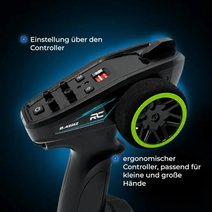 Overmax X-Haste, Ferngesteuertes RC Auto 1:20 4WD Offroad mit LED-Beleuchtung, 30 km/h, 2,4 GHz, Li-Ion Akku 600 mAh – Bild 7