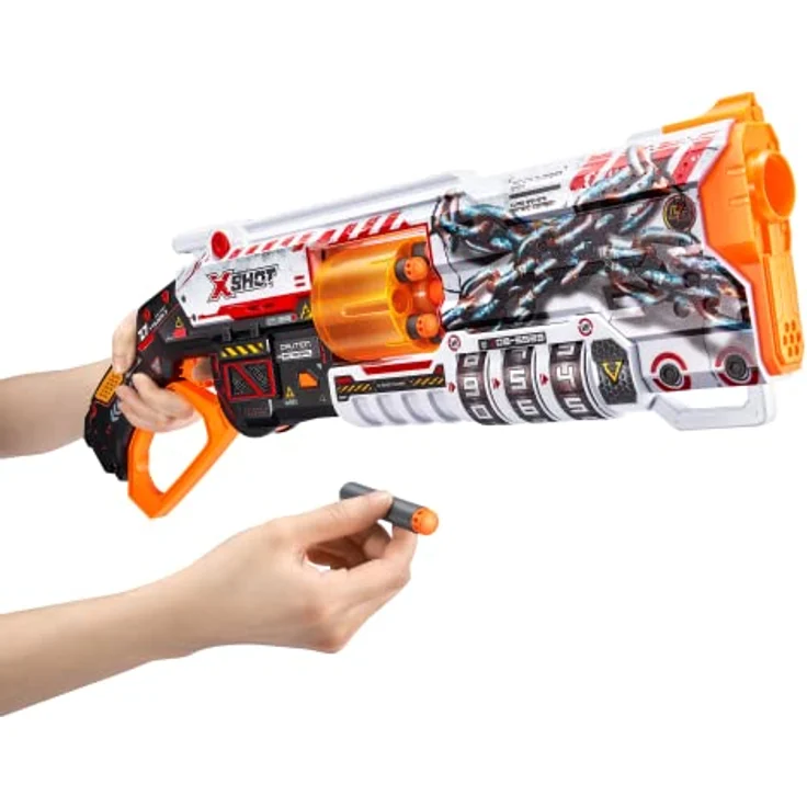 X-Shot Skins Lock Blaster mit QR-Code zum Entriegeln und 16 Darts von ZURU – Bild 4