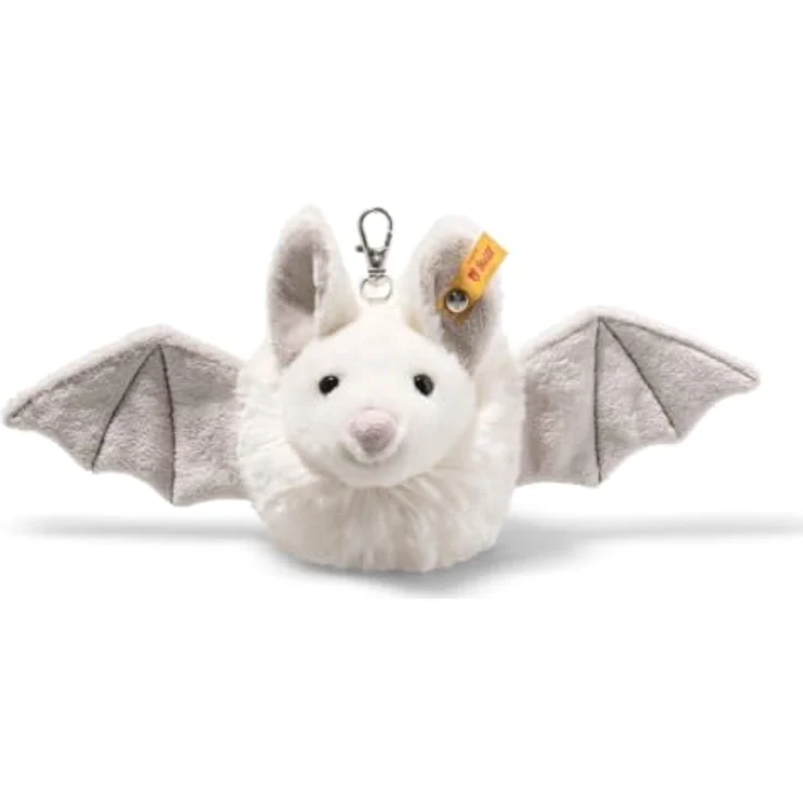 Steiff Kuscheltier Anhänger Batilda, Weiches Plüschtier mit Kunststoffaugen, 8 cm, Weiß, für Kinder, Jungen & Mädchen – Bild 1