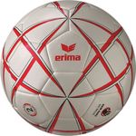 Erima Handball Magic White Training, idealer Einstiegshandball für harzfreie Hallen, 0,9 mm PU Obermaterial, Dual Shock System, optimierter Rücksprung
