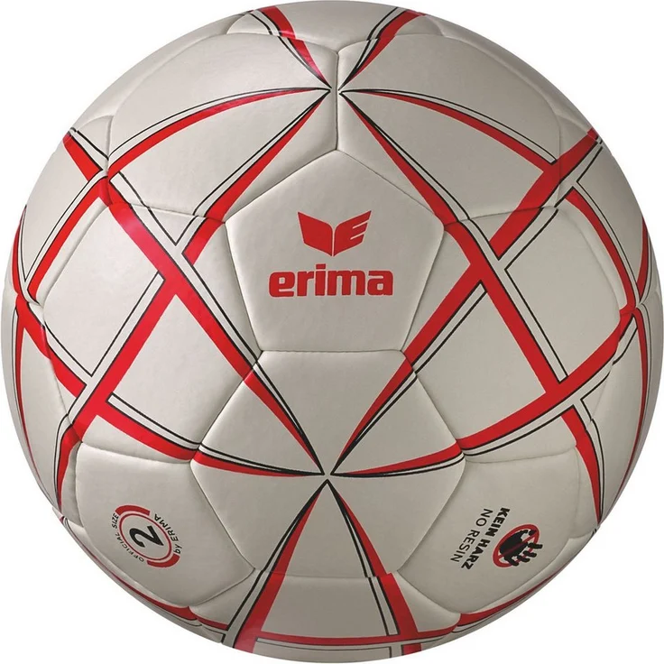 Erima Handball Magic White Training, idealer Einstiegshandball für harzfreie Hallen, 0,9 mm PU Obermaterial, Dual Shock System, optimierter Rücksprung – Bild 1