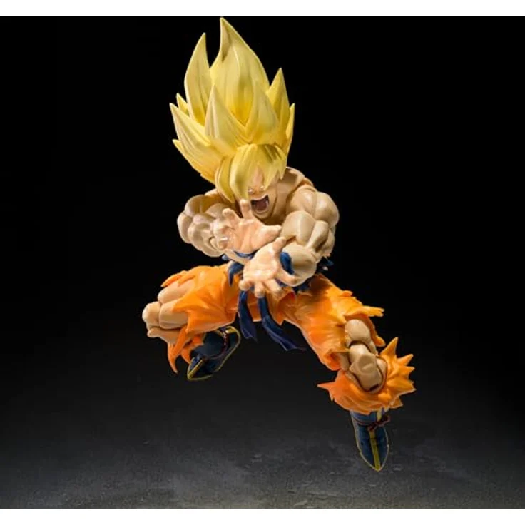 TAMASHII NATIONS Super Saiyan Son Goku Figur, 15,4 cm, Legendäre Saiyajin-Transformation, Dragon Ball Z SH Figuarts Best Selection – Bild 5