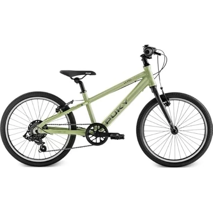 Puky LS-Pro 20-7 Alu Kinder Fahrrad grün, Kinderfahrrad mit leichtem Rahmen und Gabelfederung
