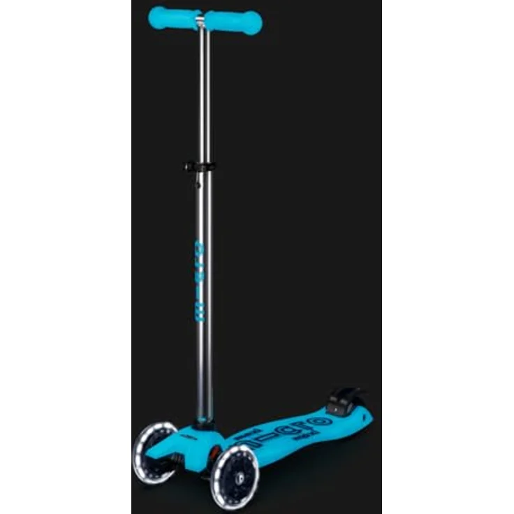 Micro Mobility Systems D GmbH micro Kinderroller | Scooter | maxi micro deluxe glow LED | crystal blue – Bild 2